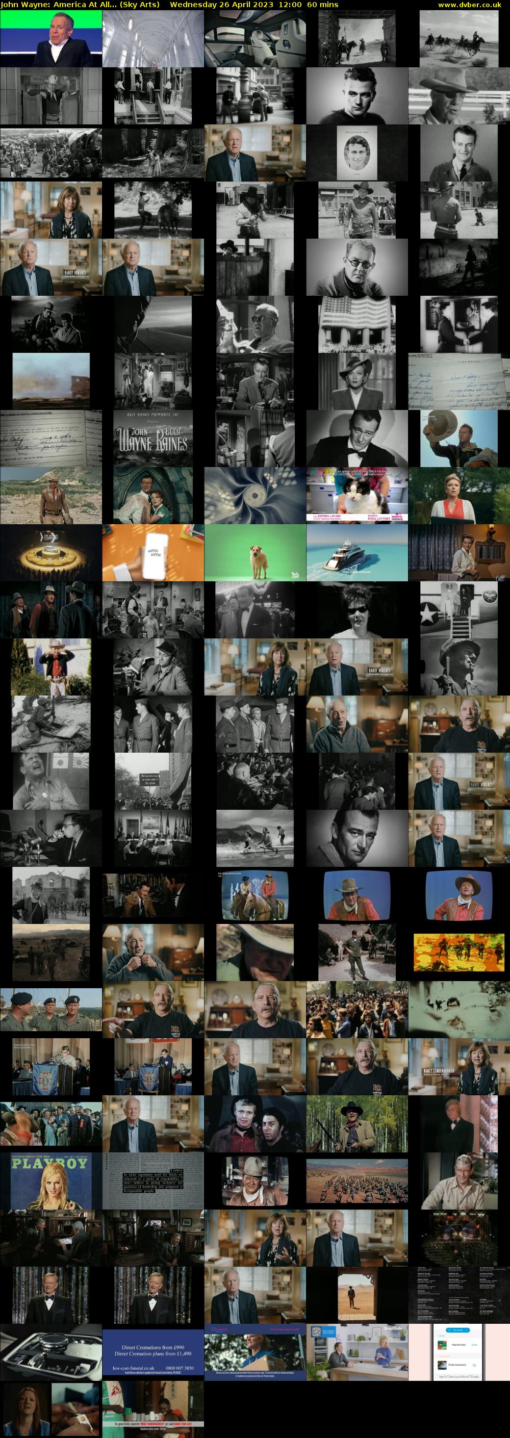 John Wayne: America At All... (Sky Arts) Wednesday 26 April 2023 12:00 - 13:00