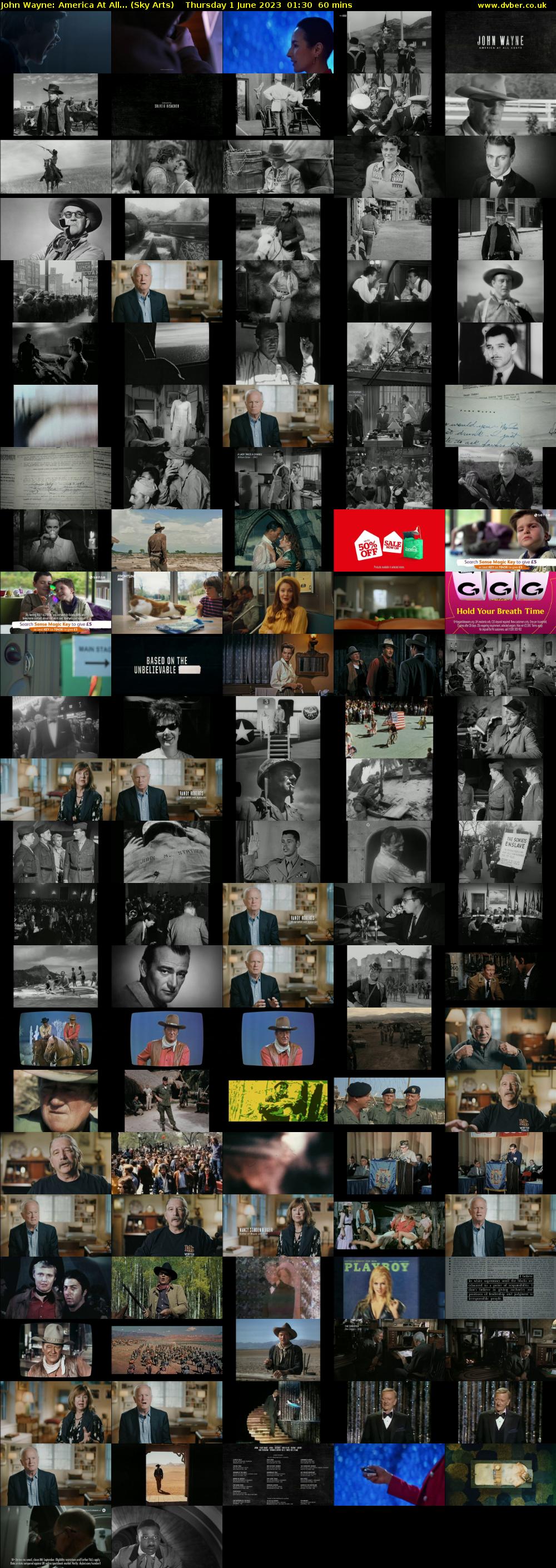 John Wayne: America At All... (Sky Arts) Thursday 1 June 2023 01:30 - 02:30