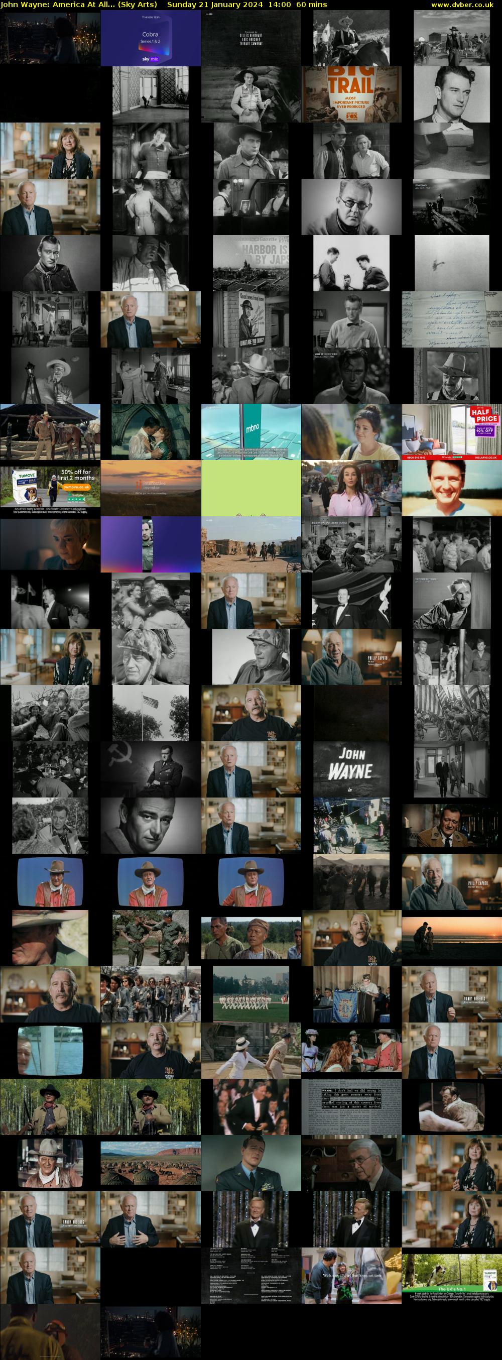 John Wayne: America At All... (Sky Arts) Sunday 21 January 2024 14:00 - 15:00