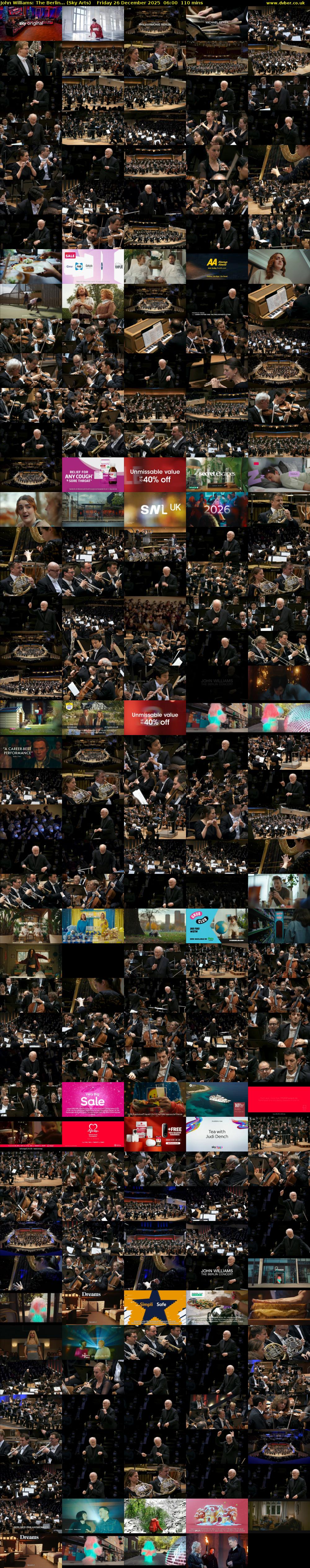 John Williams: The Berlin... (Sky Arts) Friday 26 December 2025 06:00 - 07:50