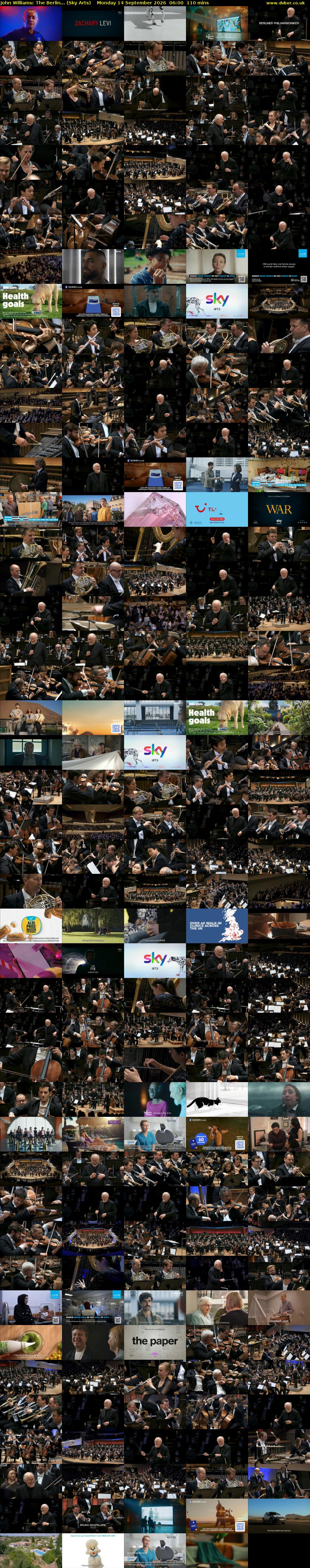 John Williams: The Berlin... (Sky Arts) Monday 14 September 2026 06:00 - 07:50