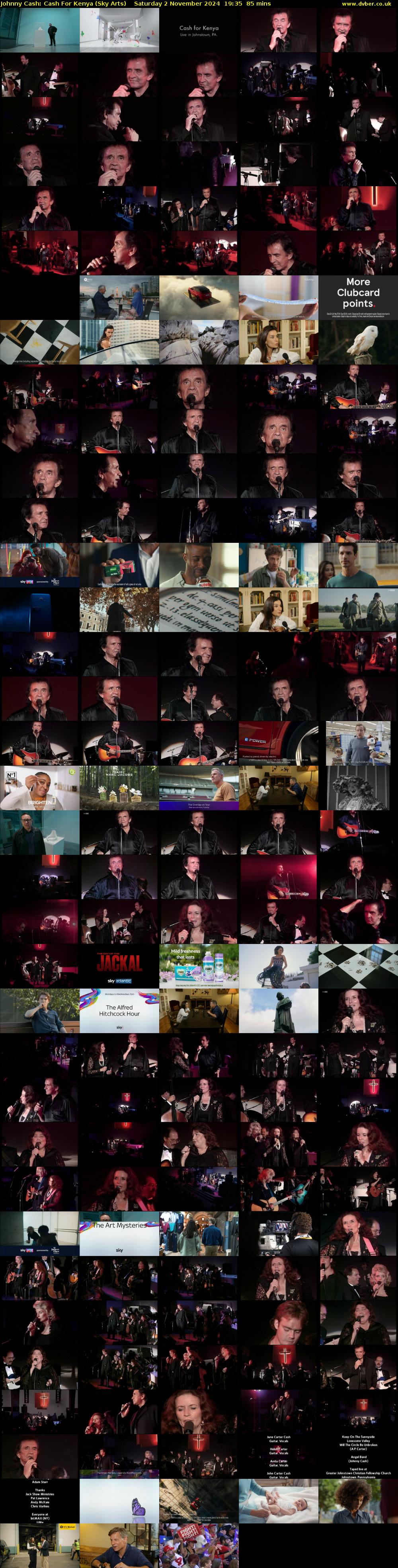 Johnny Cash: Cash For Kenya (Sky Arts) Saturday 2 November 2024 19:35 - 21:00
