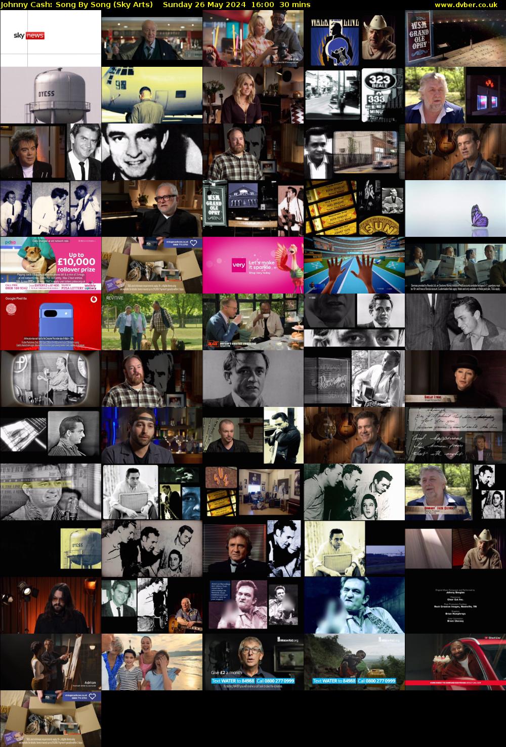 Johnny Cash: Song By Song (Sky Arts) Sunday 26 May 2024 16:00 - 16:30