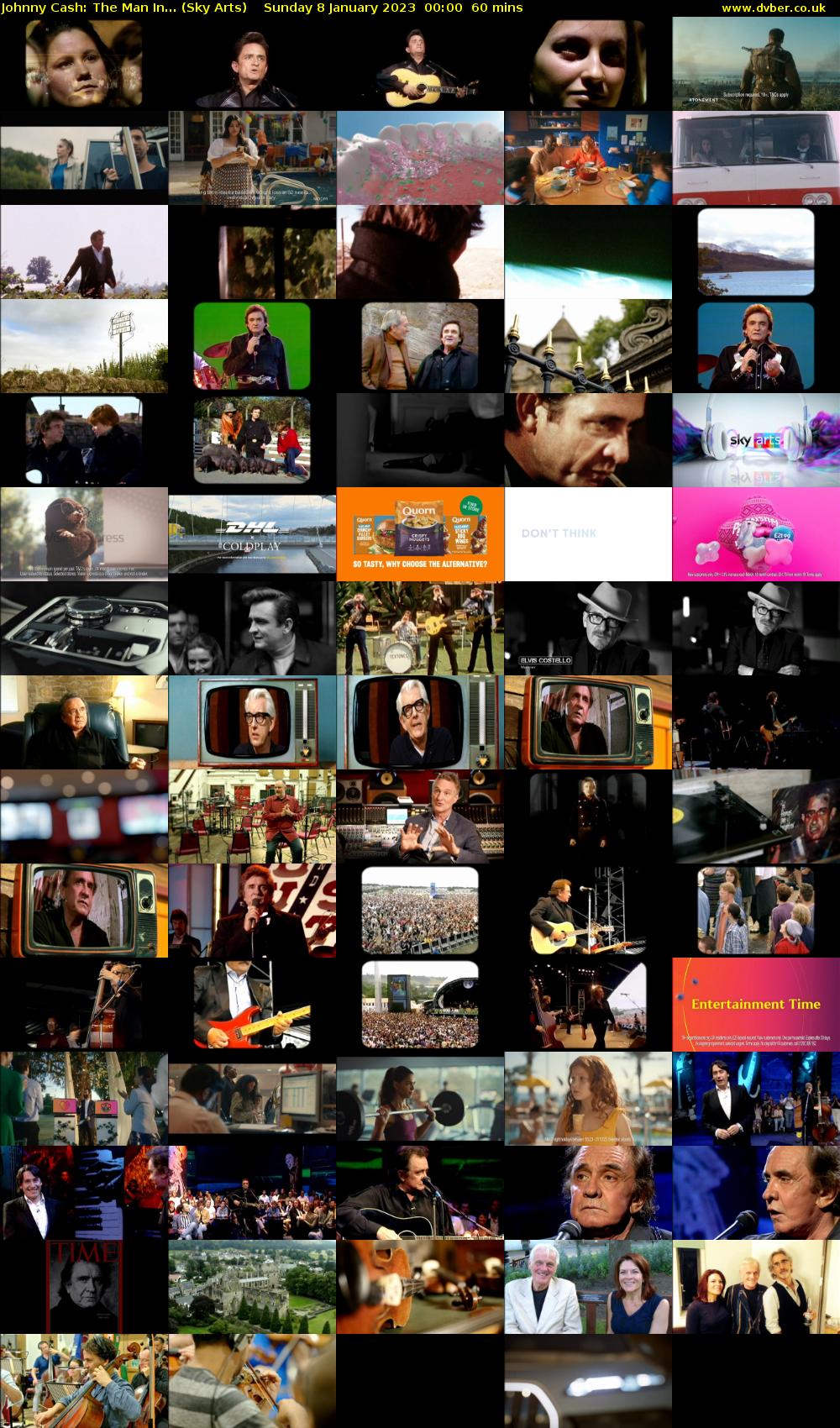Johnny Cash: The Man In... (Sky Arts) Sunday 8 January 2023 00:00 - 01:00