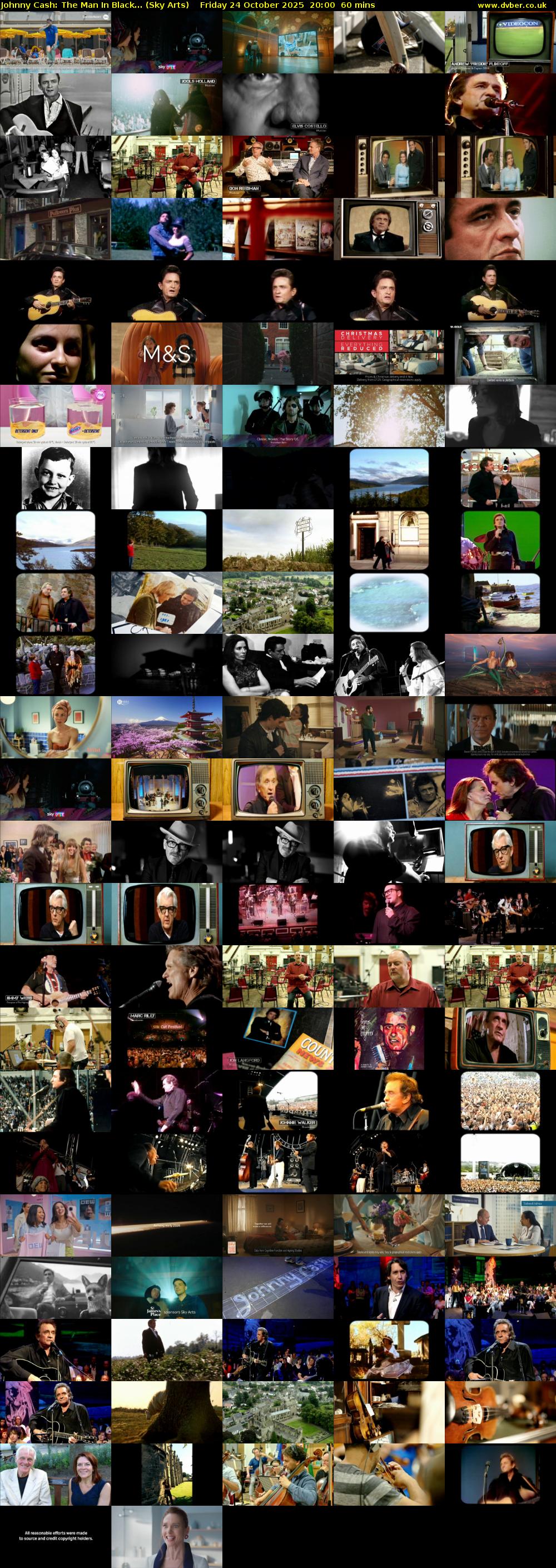 Johnny Cash: The Man In Black... (Sky Arts) Friday 24 October 2025 20:00 - 21:00