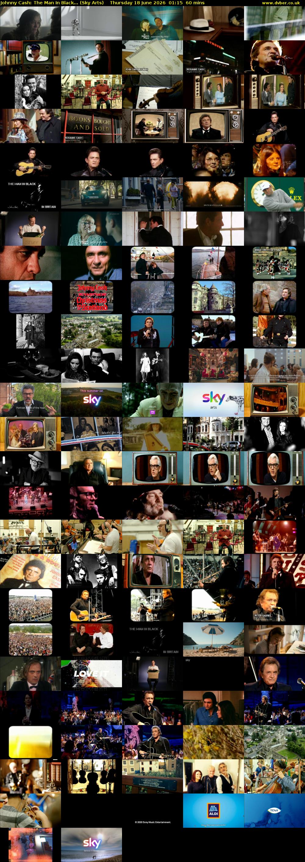 Johnny Cash: The Man In Black... (Sky Arts) Thursday 18 June 2026 01:15 - 02:15