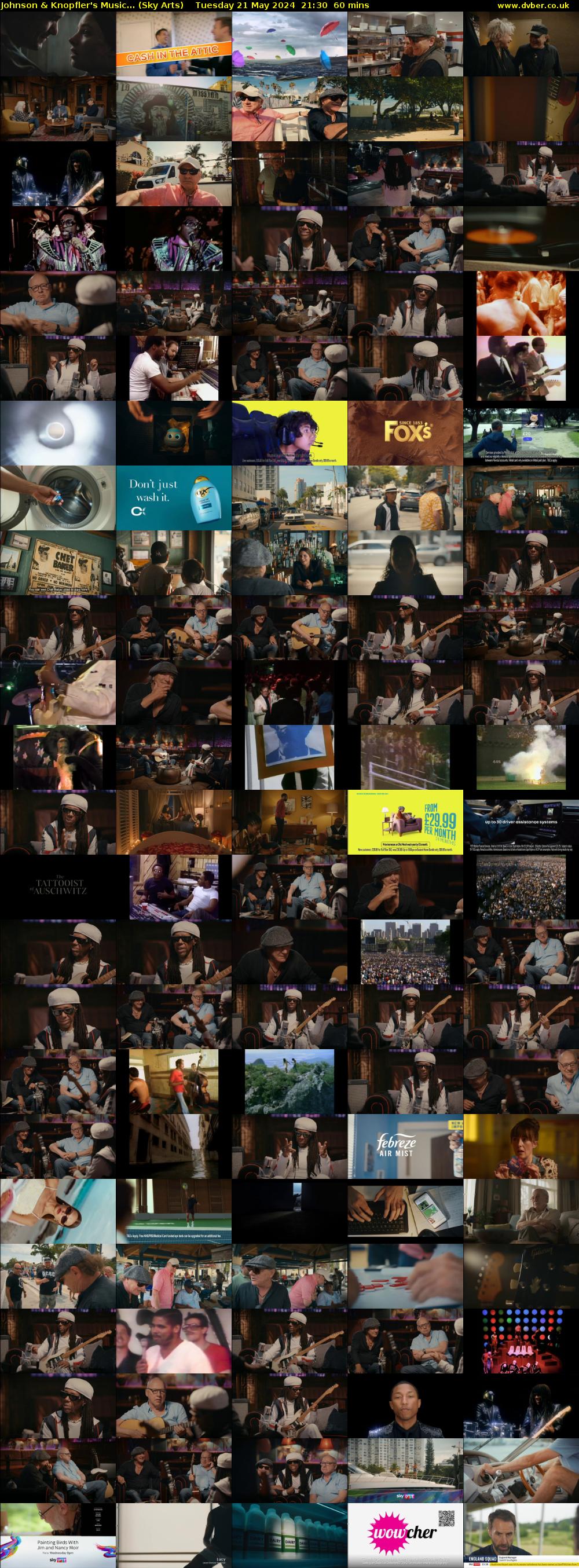 Johnson & Knopfler's Music... (Sky Arts) Tuesday 21 May 2024 21:30 - 22:30