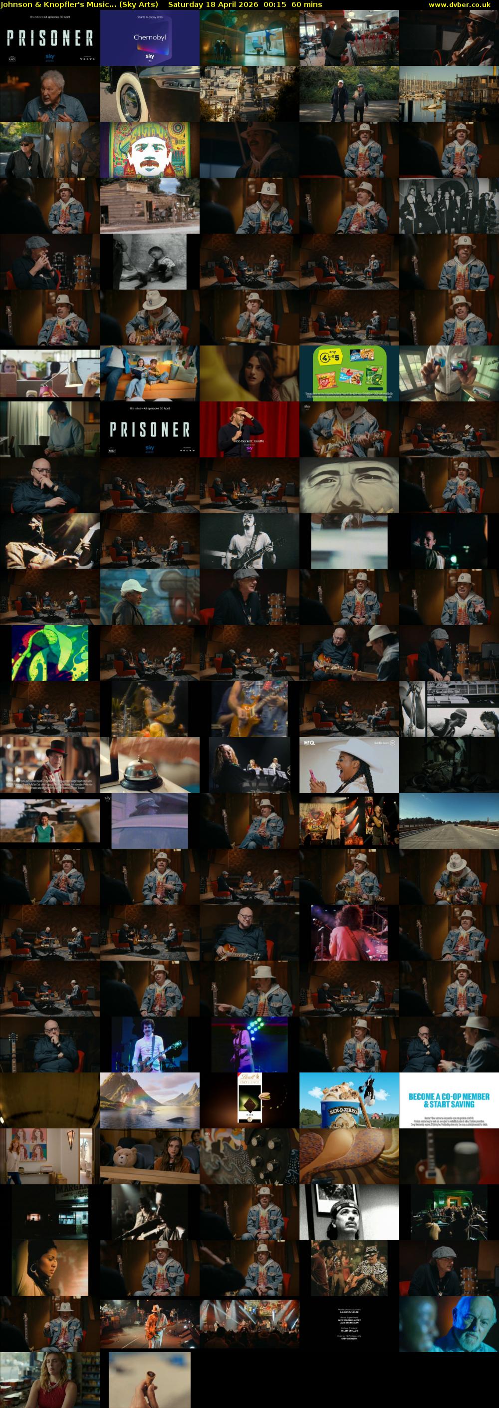 Johnson & Knopfler's Music... (Sky Arts) Saturday 18 April 2026 00:15 - 01:15