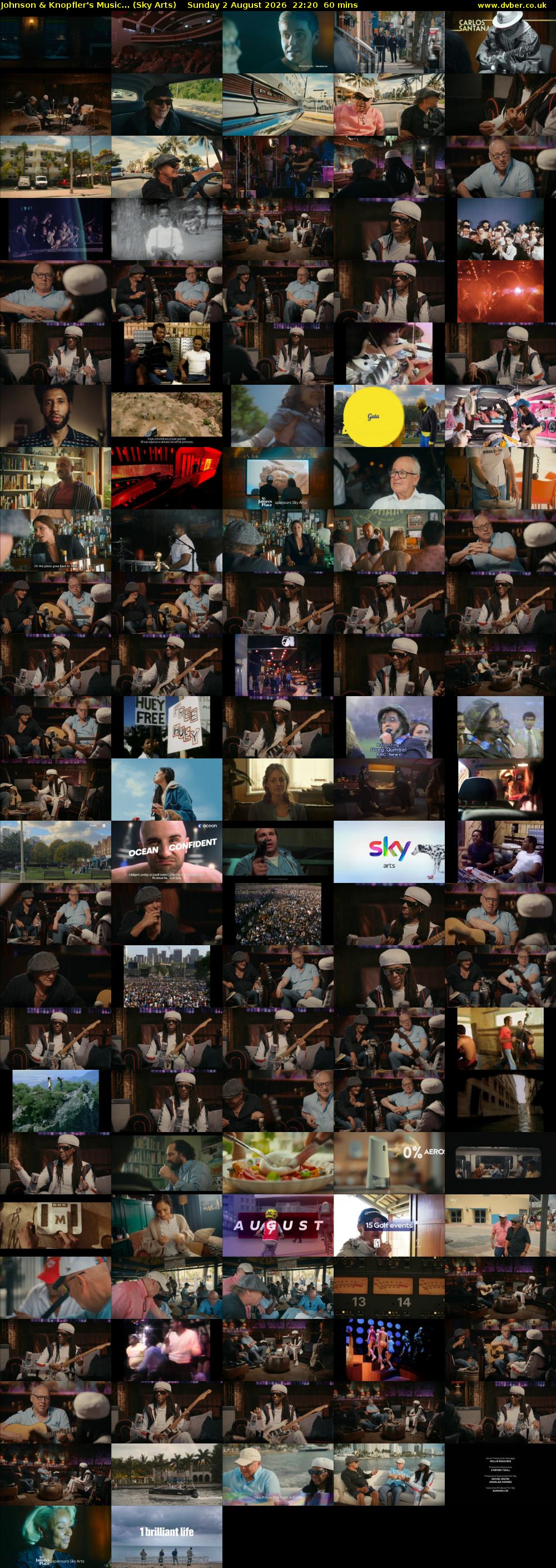 Johnson & Knopfler's Music... (Sky Arts) Sunday 2 August 2026 22:20 - 23:20