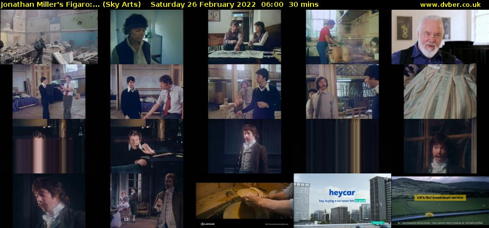 Jonathan Miller's Figaro:... (Sky Arts) Saturday 26 February 2022 06:00 - 06:30