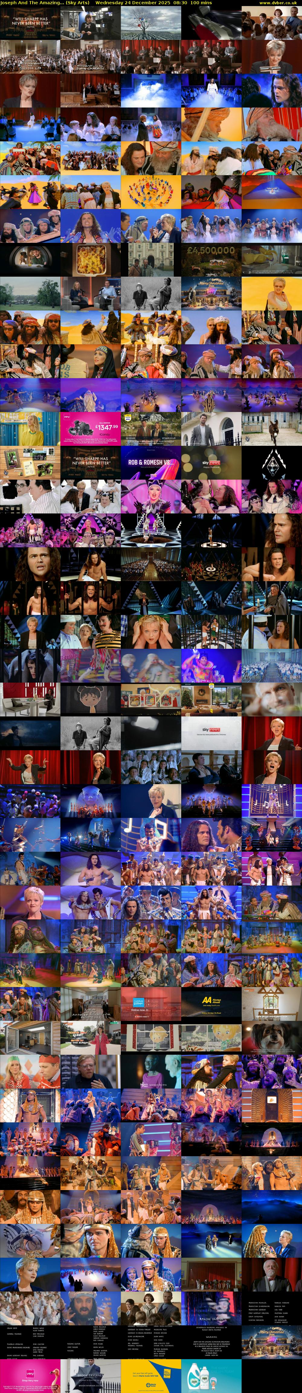 Joseph And The Amazing... (Sky Arts) Wednesday 24 December 2025 08:30 - 10:10