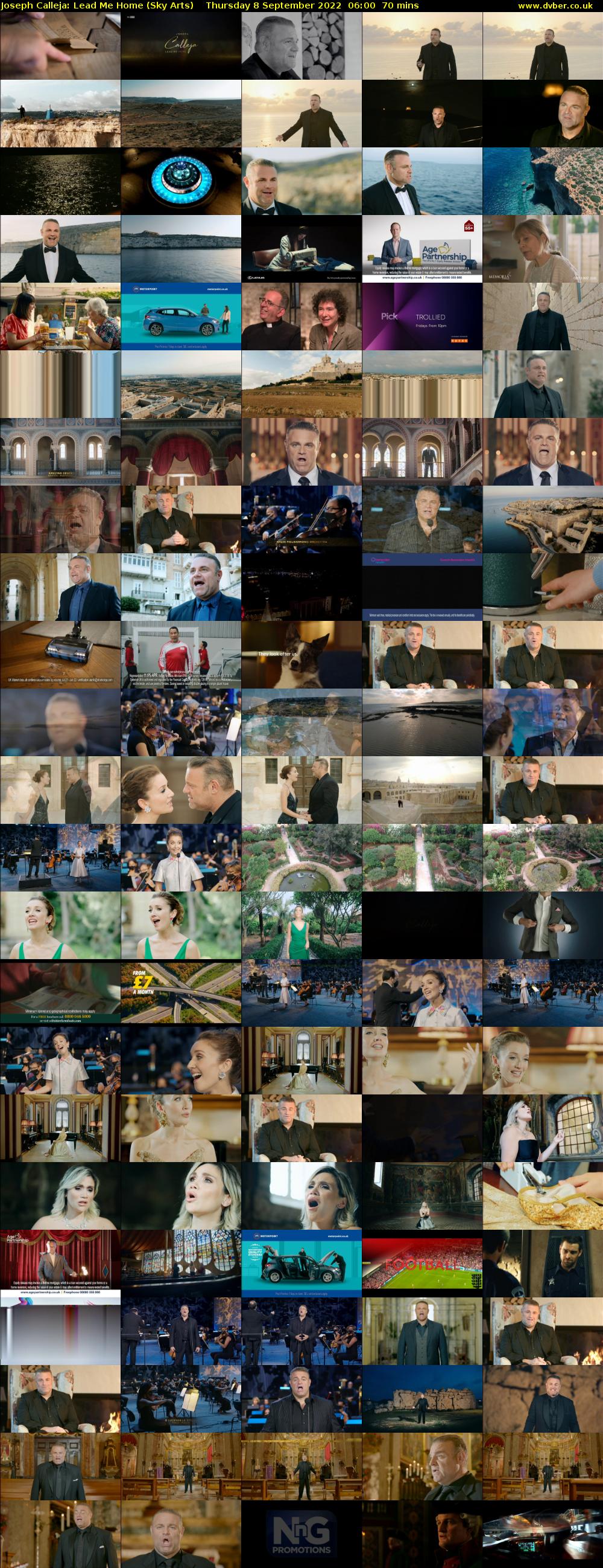 Joseph Calleja: Lead Me Home (Sky Arts) Thursday 8 September 2022 06:00 - 07:10