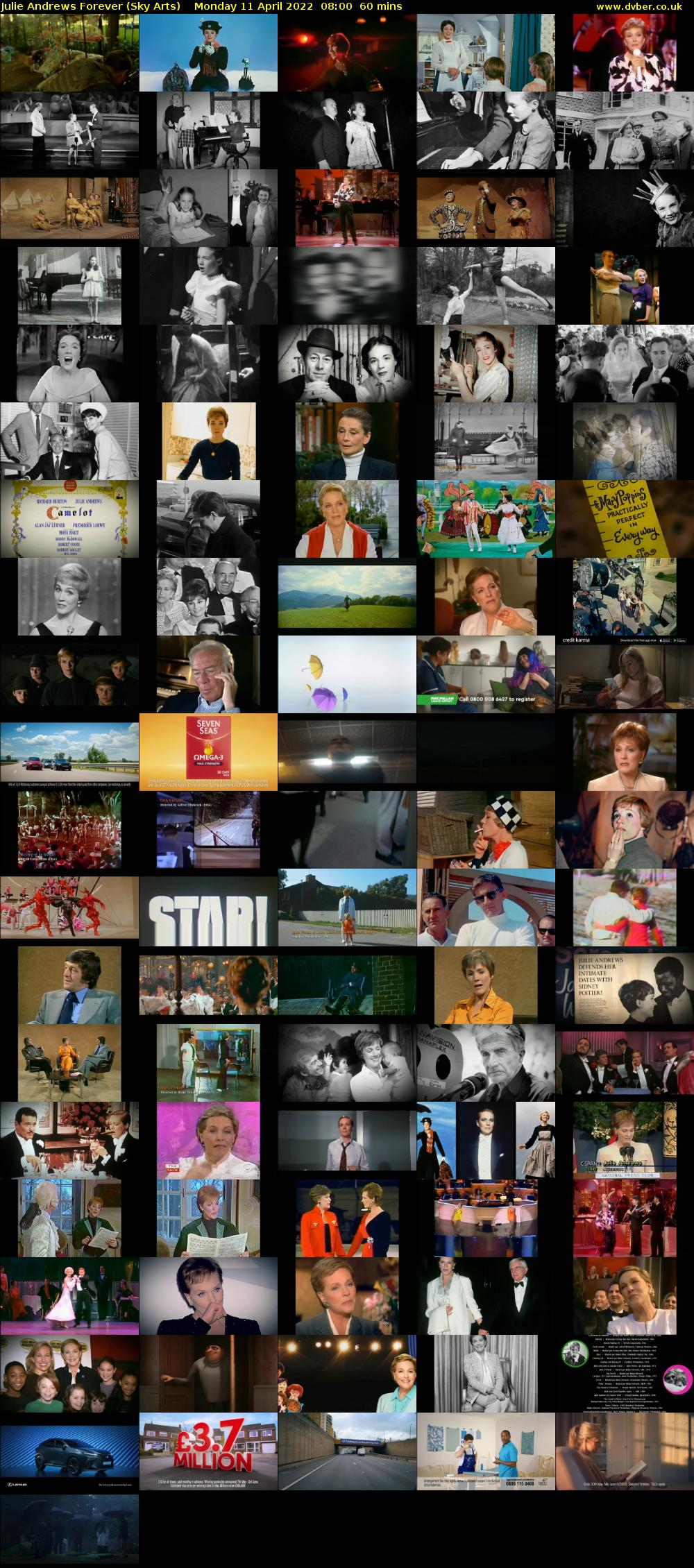 Julie Andrews Forever (Sky Arts) Monday 11 April 2022 08:00 - 09:00