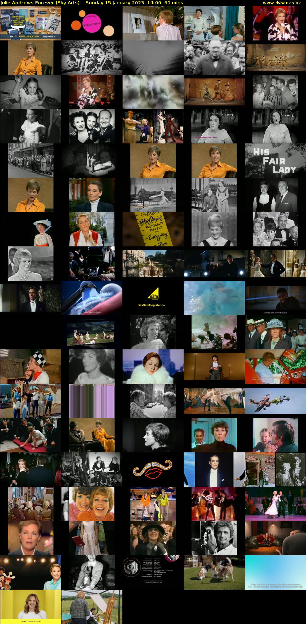 Julie Andrews Forever (Sky Arts) Sunday 15 January 2023 14:00 - 15:00