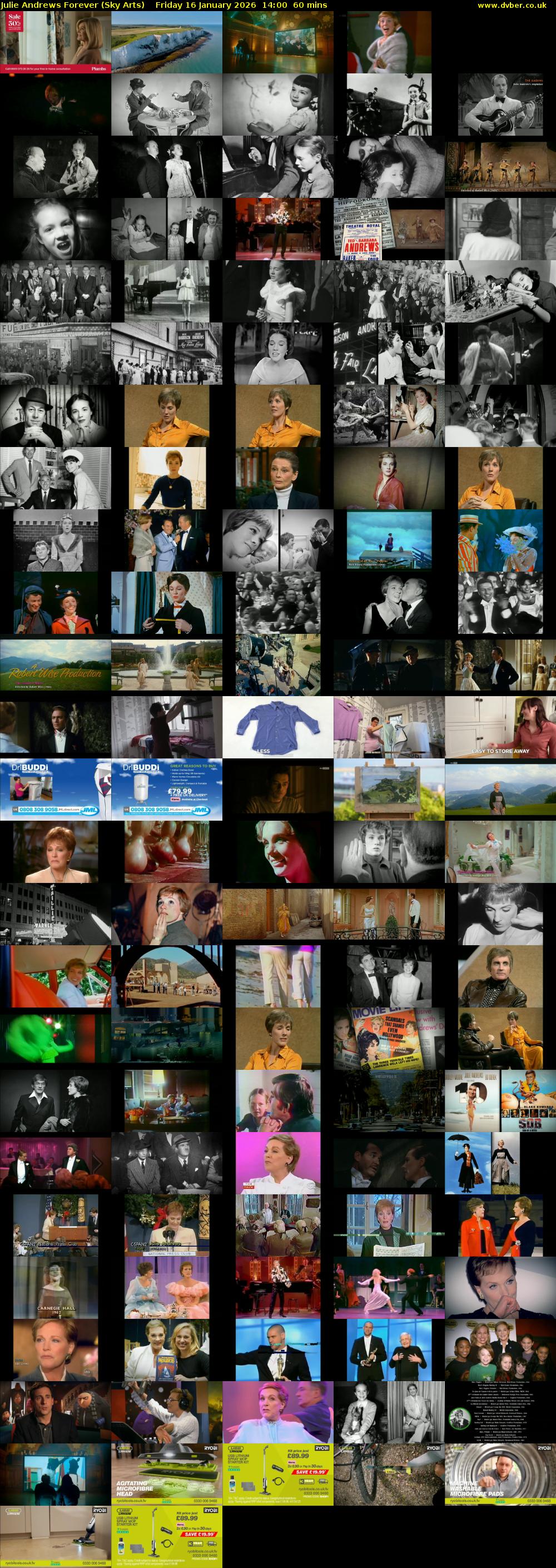 Julie Andrews Forever (Sky Arts) Friday 16 January 2026 14:00 - 15:00