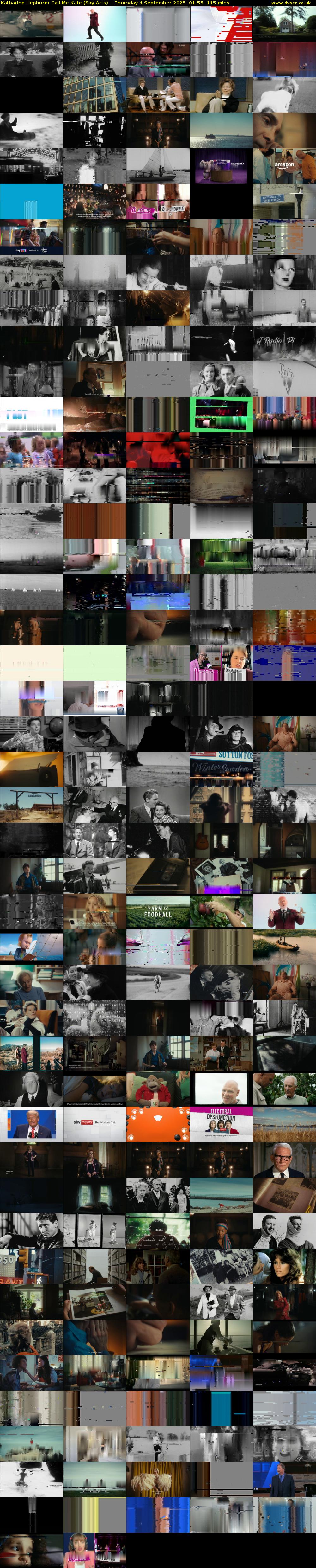 Katharine Hepburn: Call Me Kate (Sky Arts) Thursday 4 September 2025 01:55 - 03:50