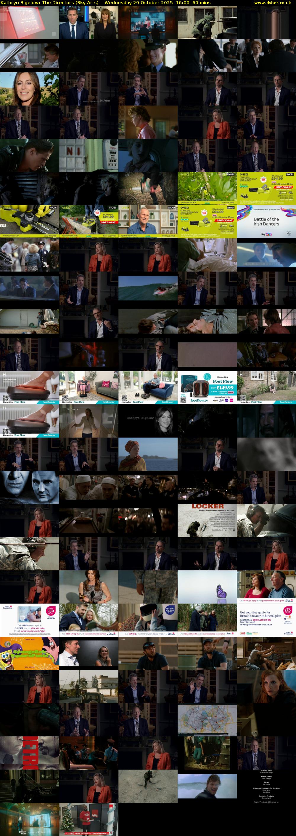 Kathryn Bigelow: The Directors (Sky Arts) Wednesday 29 October 2025 16:00 - 17:00