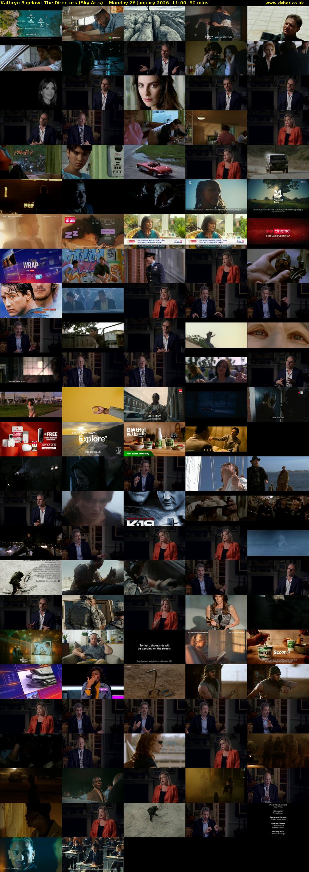 Kathryn Bigelow: The Directors (Sky Arts) Monday 26 January 2026 11:00 - 12:00