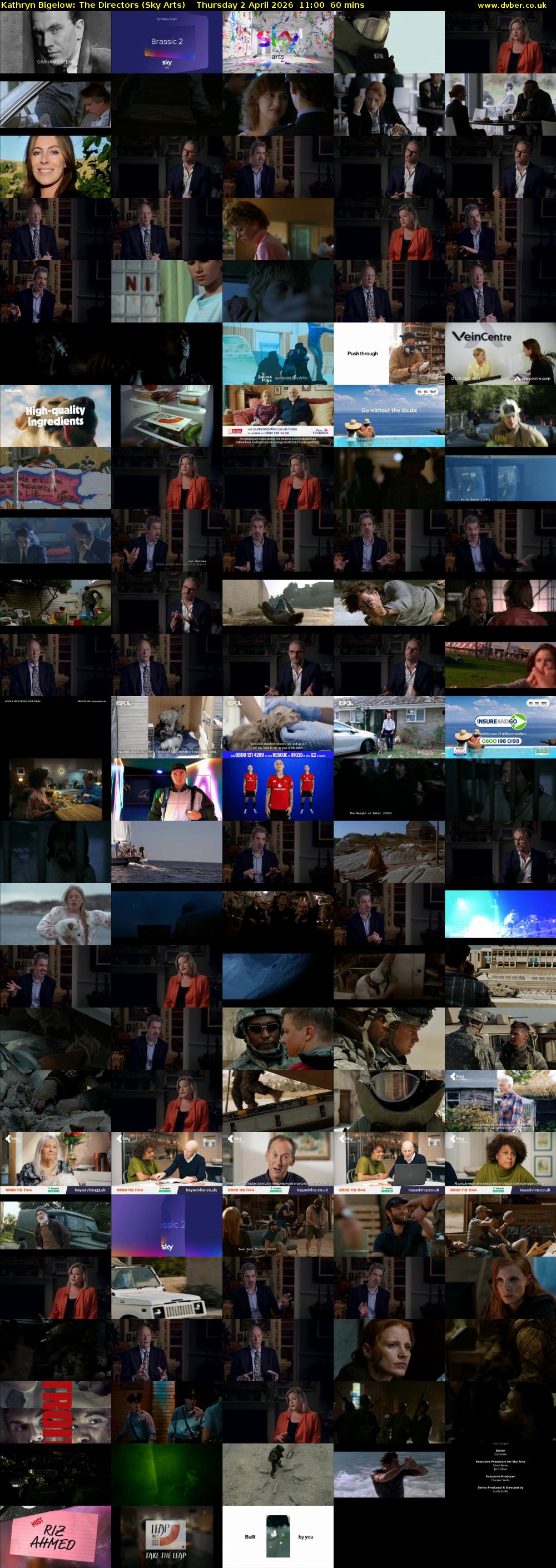 Kathryn Bigelow: The Directors (Sky Arts) Thursday 2 April 2026 11:00 - 12:00