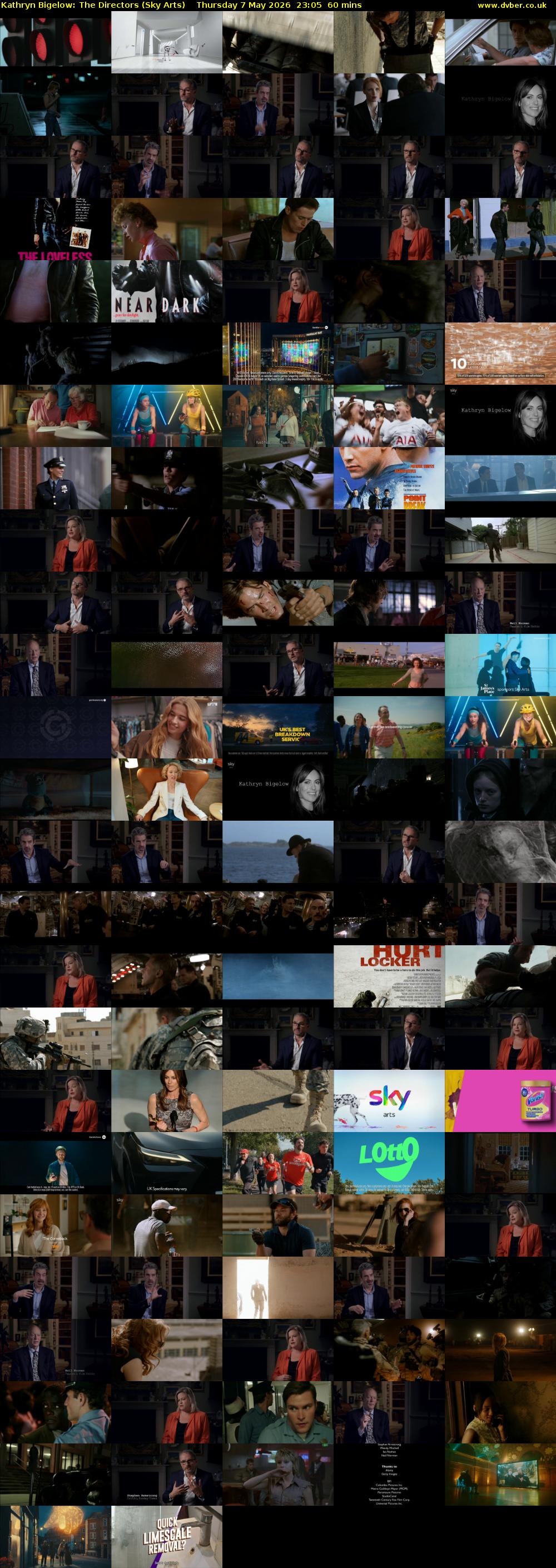 Kathryn Bigelow: The Directors (Sky Arts) Thursday 7 May 2026 23:05 - 00:05
