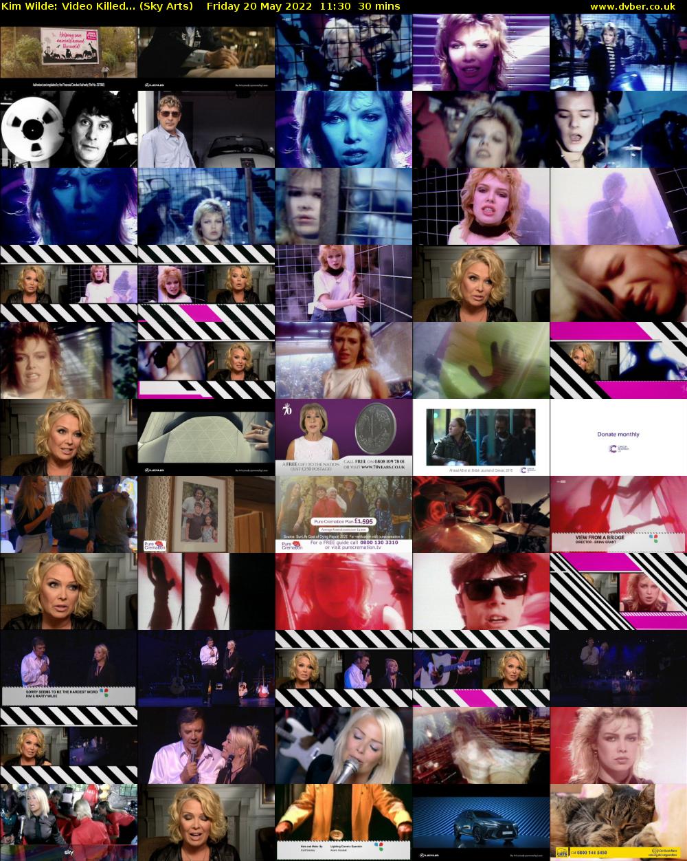 Kim Wilde: Video Killed... (Sky Arts) Friday 20 May 2022 11:30 - 12:00
