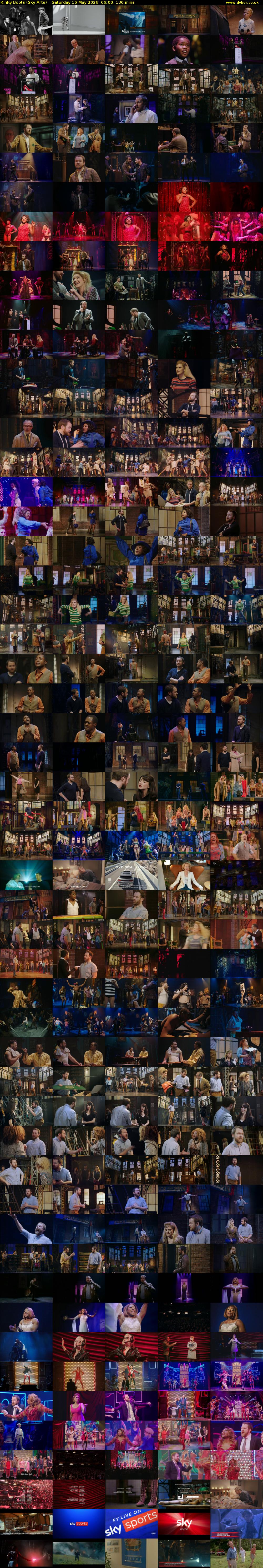 Kinky Boots (Sky Arts) Saturday 16 May 2026 06:00 - 08:10