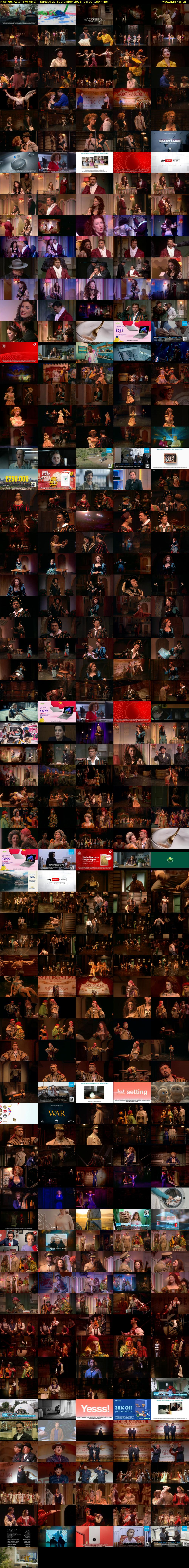 Kiss Me, Kate (Sky Arts) Sunday 27 September 2026 06:00 - 09:00