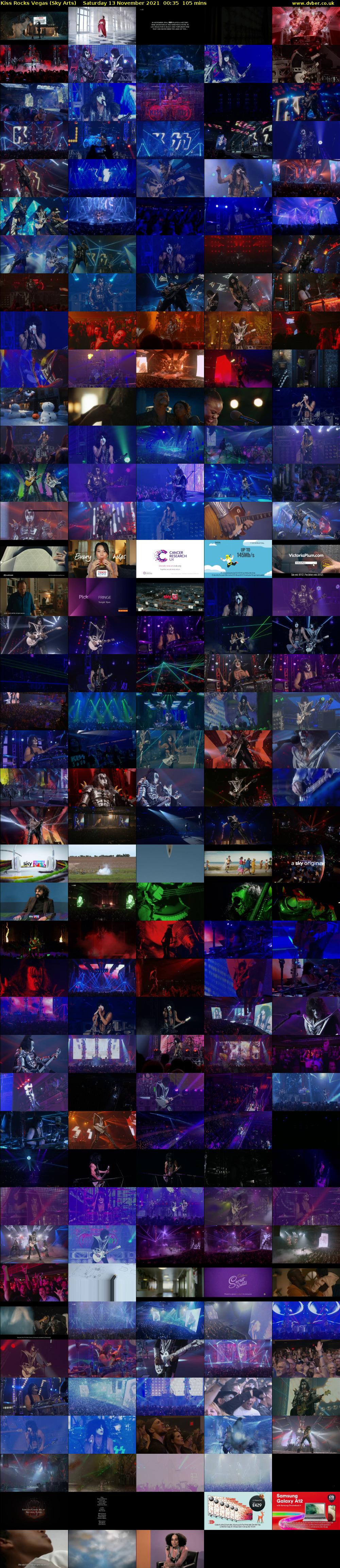 Kiss Rocks Vegas (Sky Arts) Saturday 13 November 2021 00:35 - 02:20