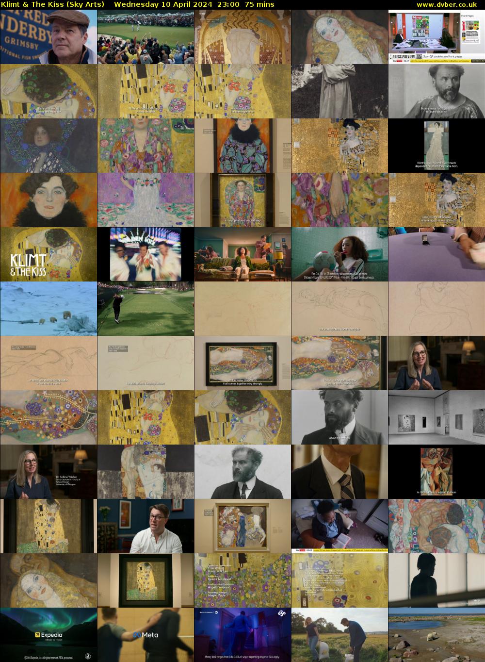 Klimt & The Kiss (Sky Arts) Wednesday 10 April 2024 23:00 - 00:15