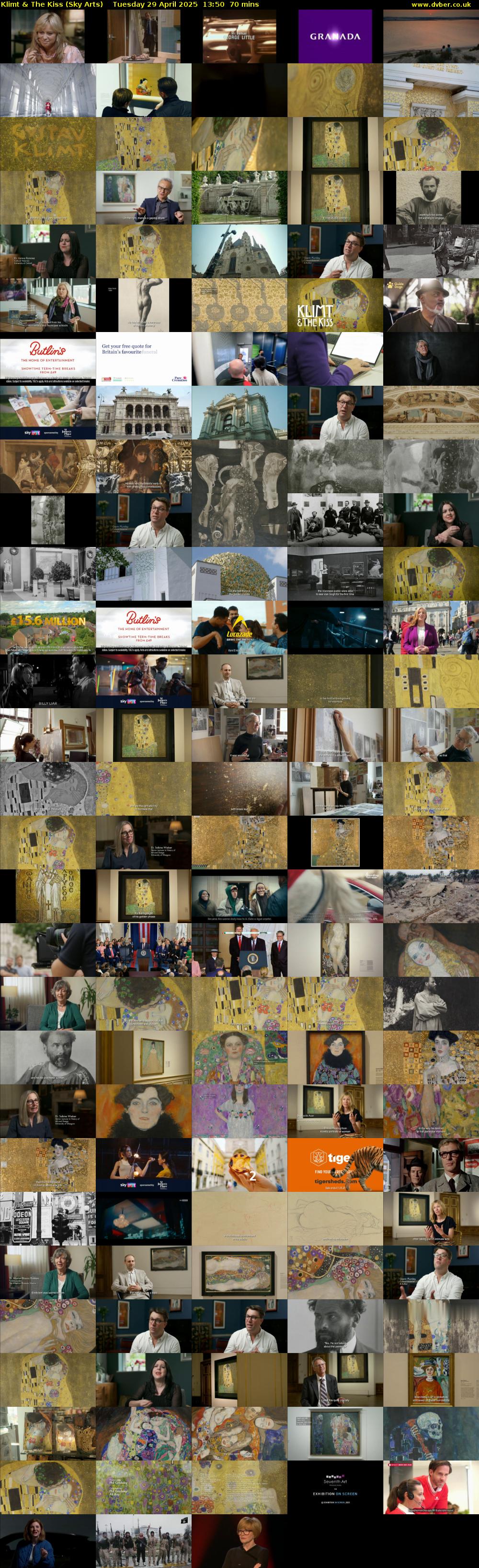 Klimt & The Kiss (Sky Arts) Tuesday 29 April 2025 13:50 - 15:00