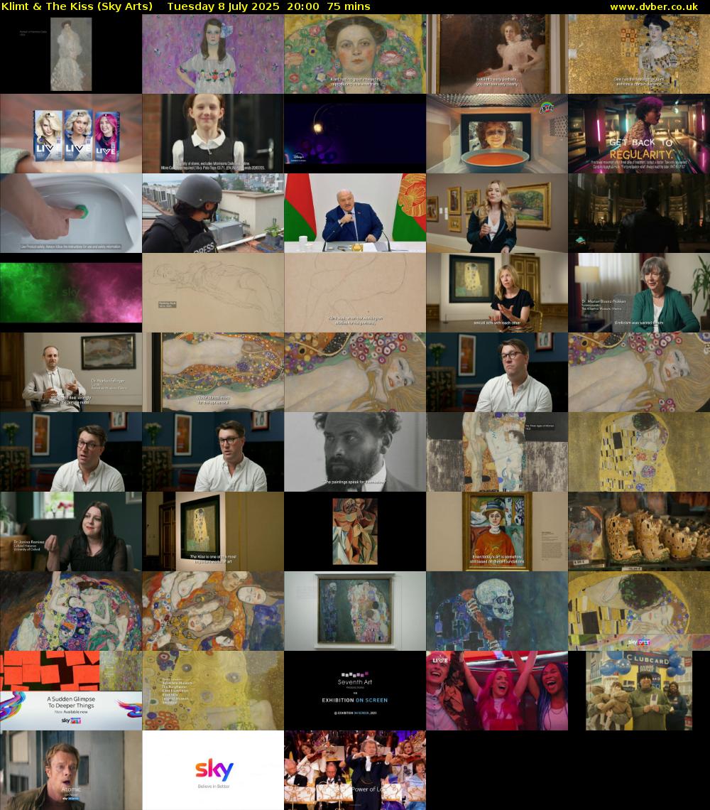 Klimt & The Kiss (Sky Arts) Tuesday 8 July 2025 20:00 - 21:15