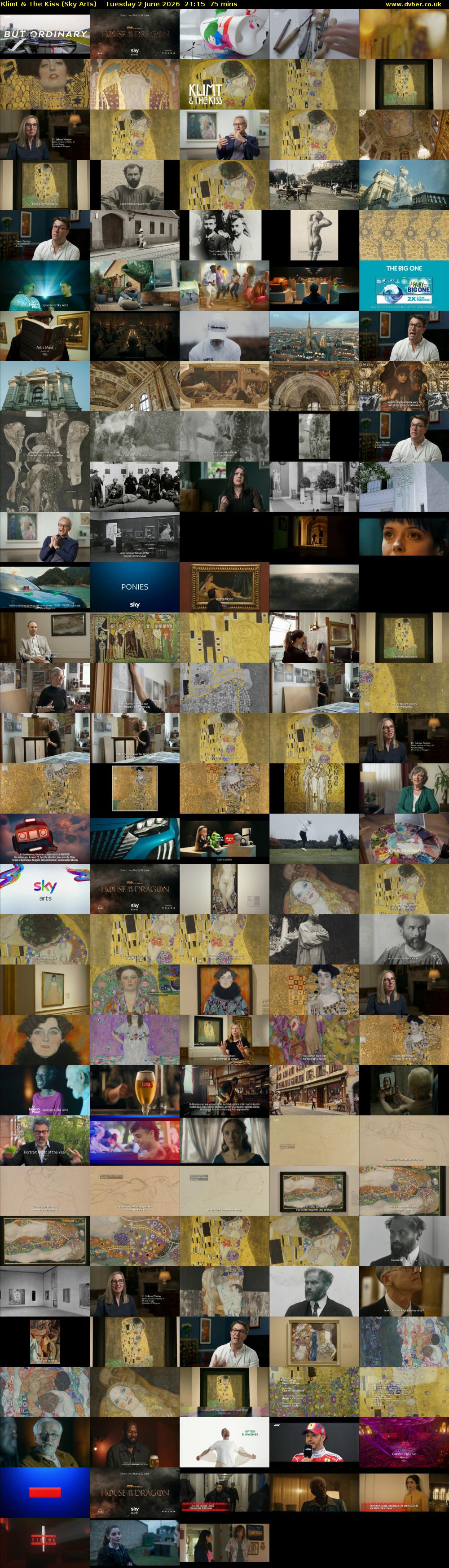 Klimt & The Kiss (Sky Arts) Tuesday 2 June 2026 21:15 - 22:30