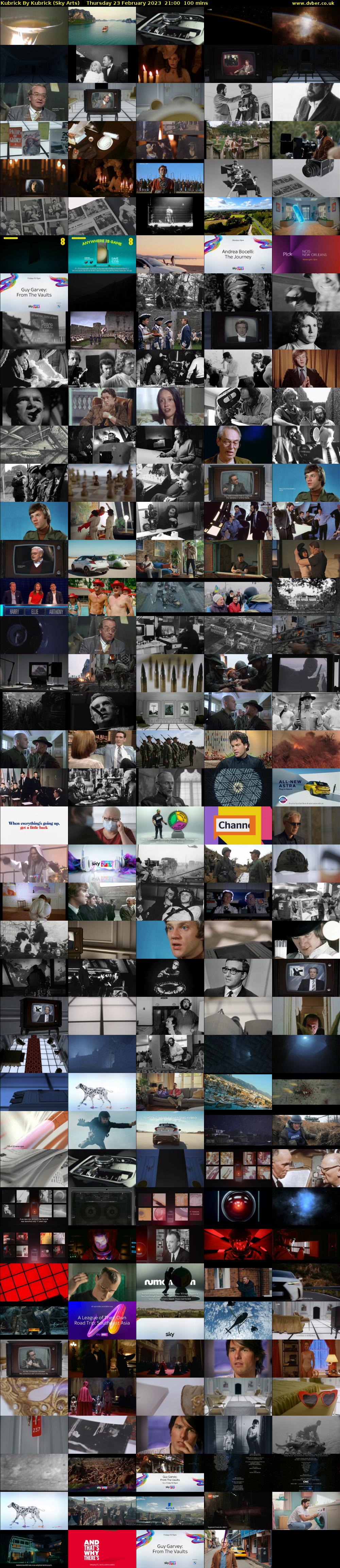 Kubrick By Kubrick (Sky Arts) Thursday 23 February 2023 21:00 - 22:40