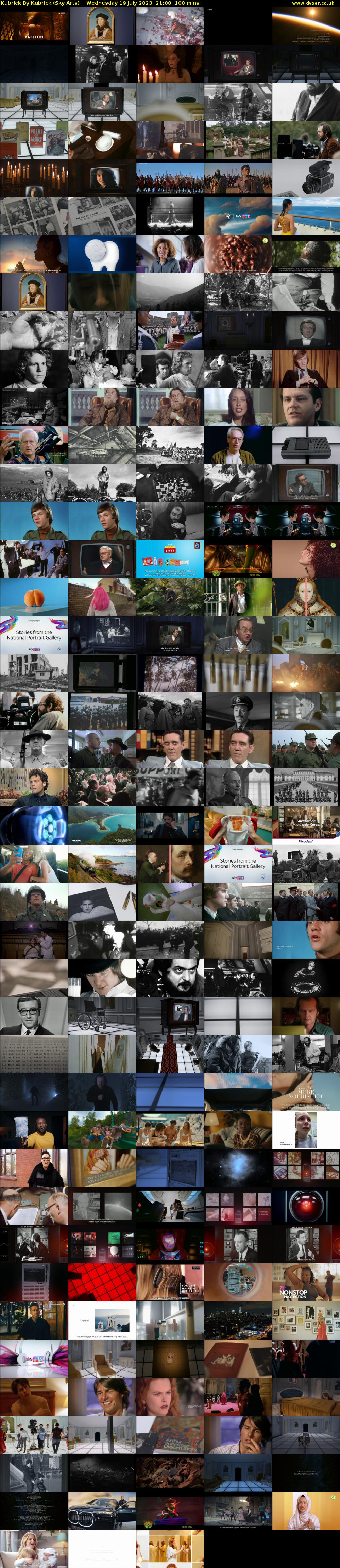 Kubrick By Kubrick (Sky Arts) Wednesday 19 July 2023 21:00 - 22:40