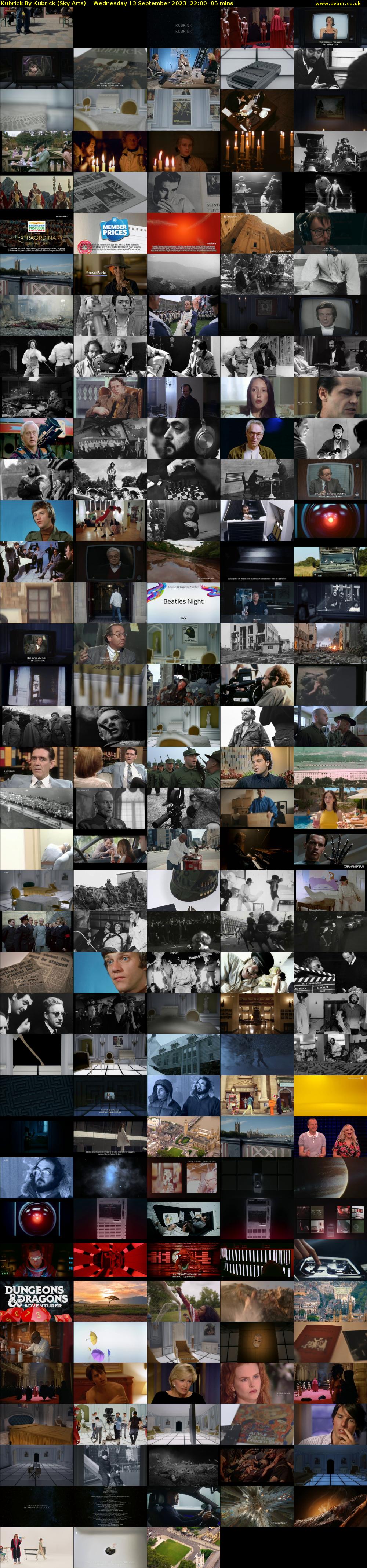 Kubrick By Kubrick (Sky Arts) Wednesday 13 September 2023 22:00 - 23:35