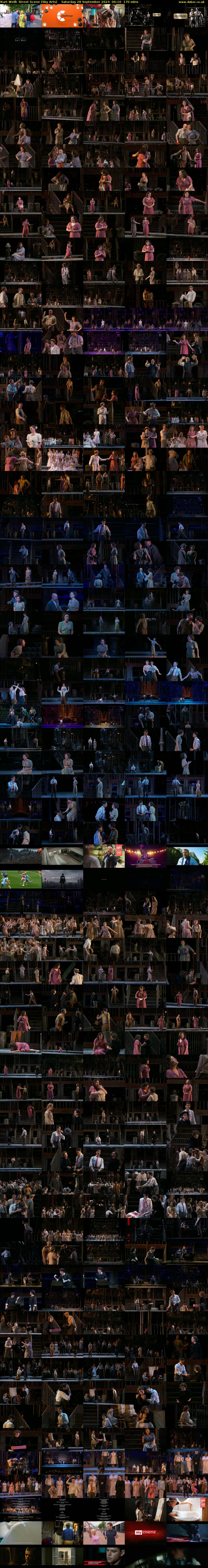 Kurt Weill: Street Scene (Sky Arts) Saturday 28 September 2024 06:10 - 09:00