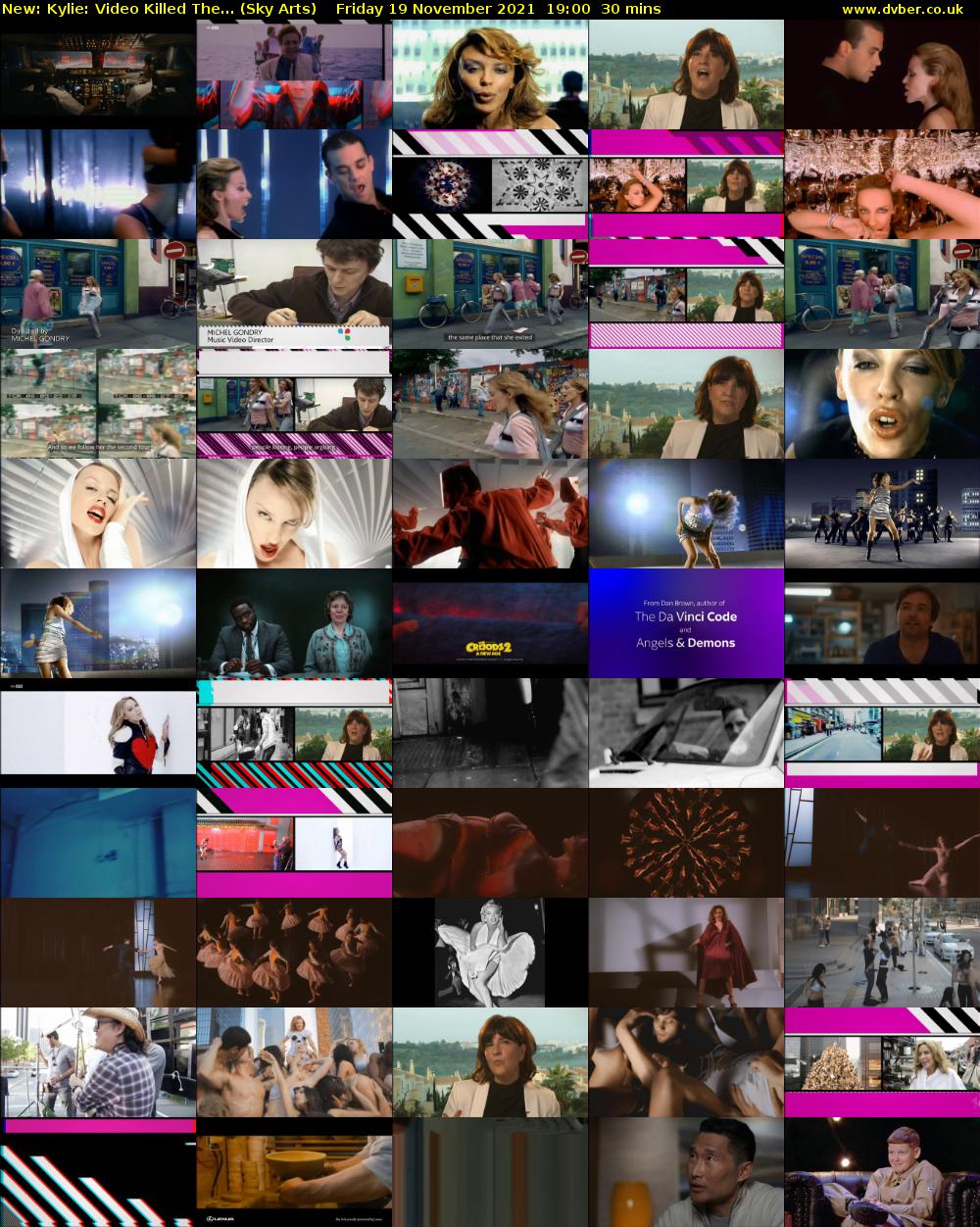 Kylie: Video Killed The... (Sky Arts) Friday 19 November 2021 19:00 - 19:30