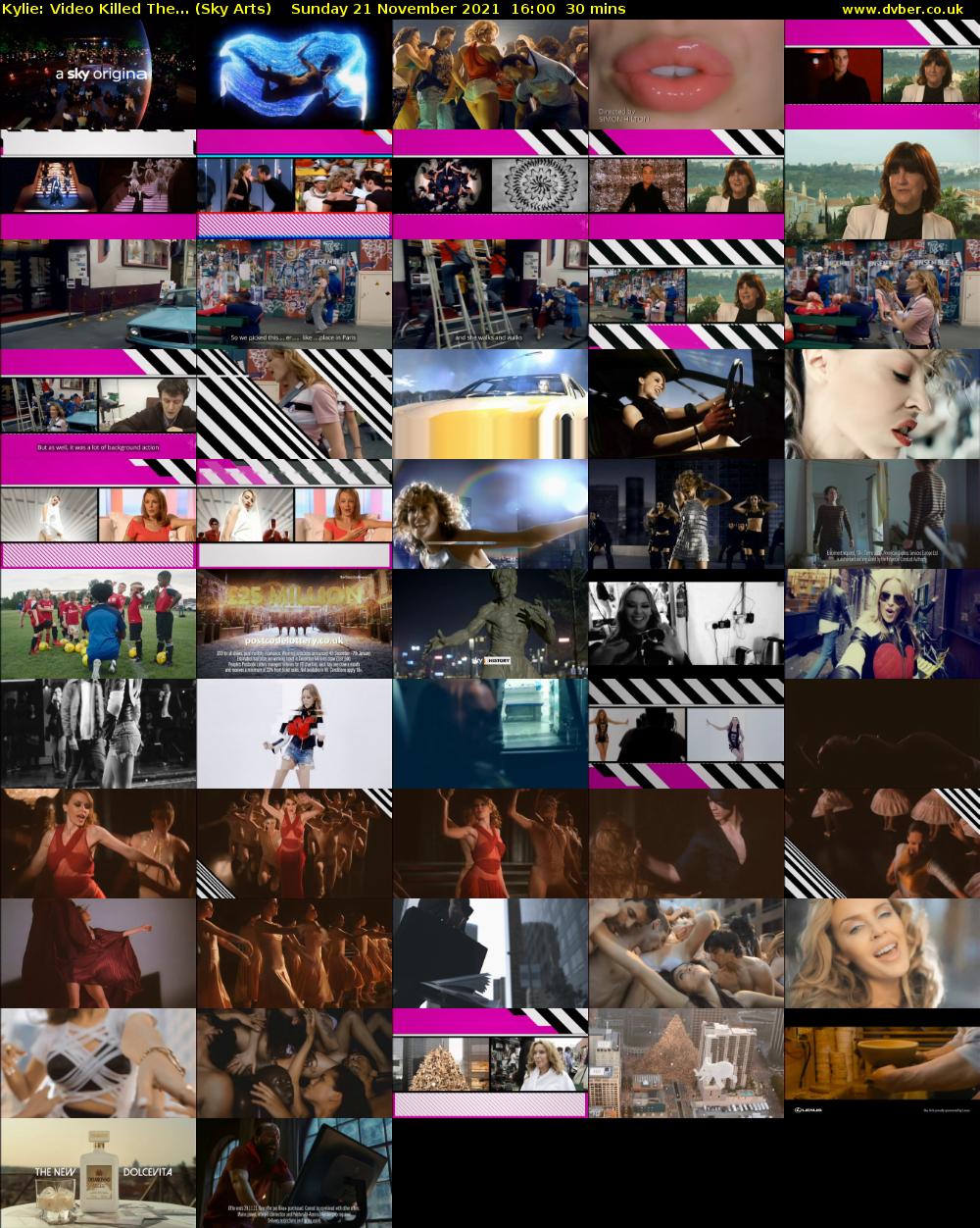 Kylie: Video Killed The... (Sky Arts) Sunday 21 November 2021 16:00 - 16:30