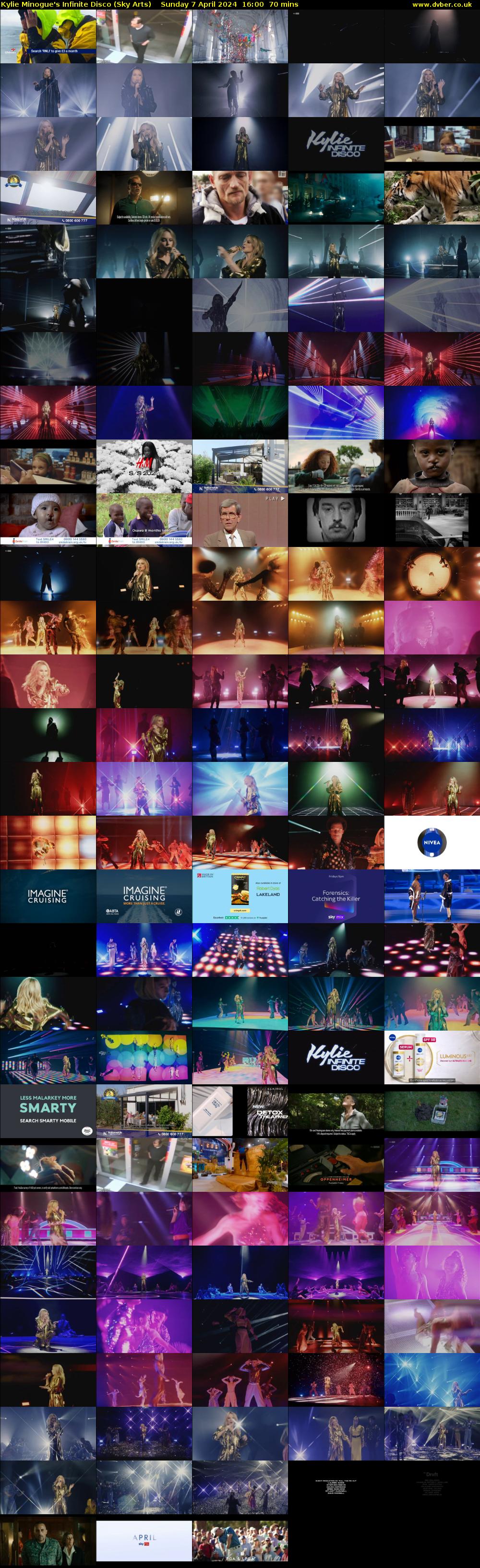 Kylie Minogue's Infinite Disco (Sky Arts) Sunday 7 April 2024 16:00 - 17:10