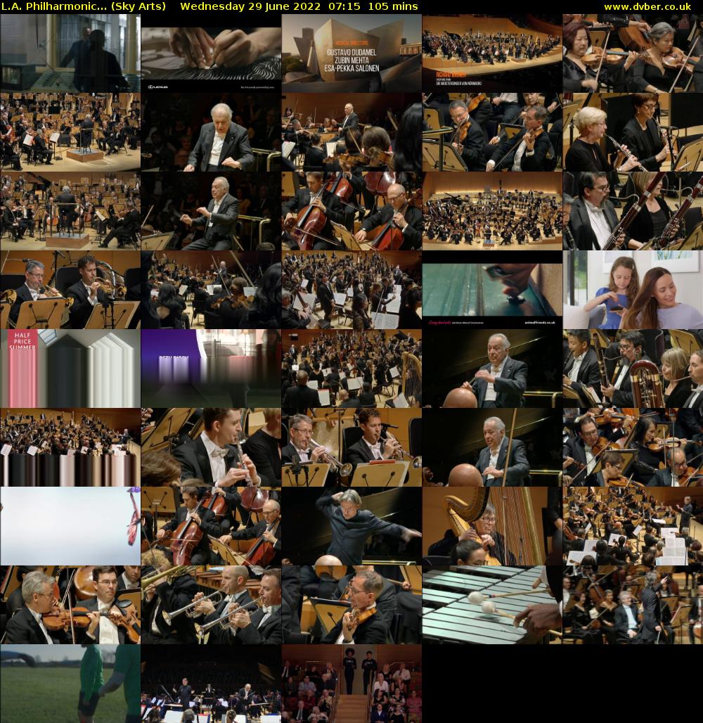 L.A. Philharmonic... (Sky Arts) Wednesday 29 June 2022 07:15 - 09:00