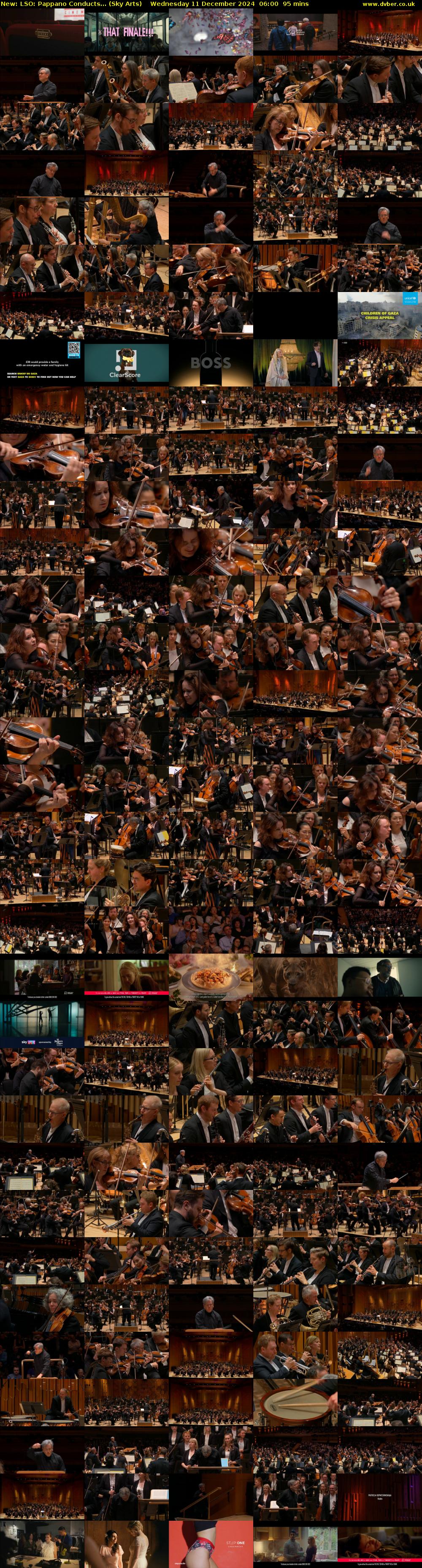 LSO: Pappano Conducts... (Sky Arts) Wednesday 11 December 2024 06:00 - 07:35