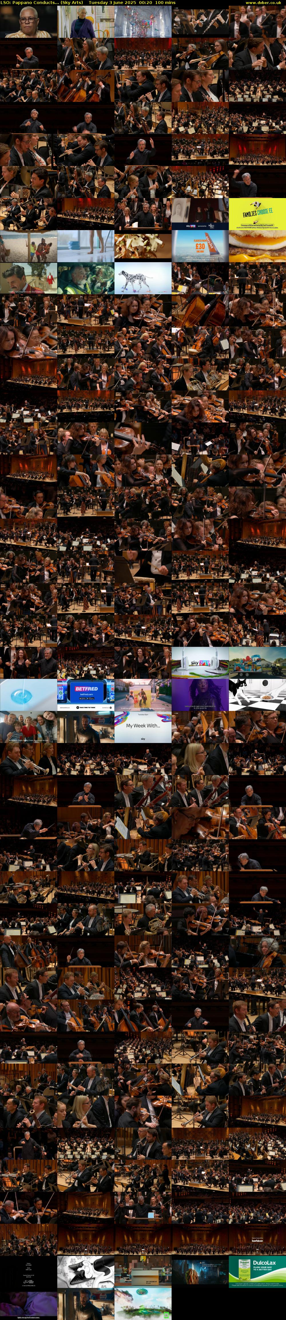 LSO: Pappano Conducts... (Sky Arts) Tuesday 3 June 2025 00:20 - 02:00