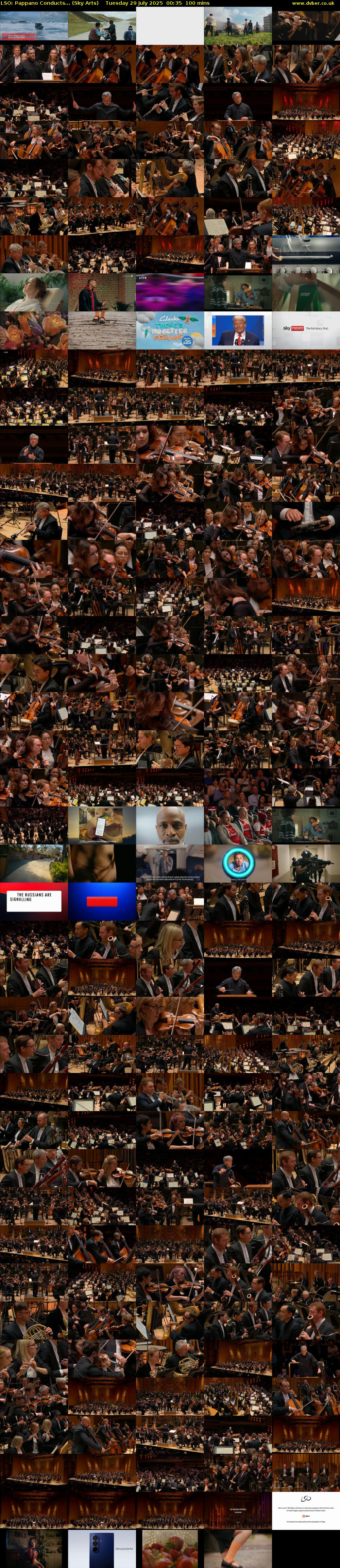 LSO: Pappano Conducts... (Sky Arts) Tuesday 29 July 2025 00:35 - 02:15