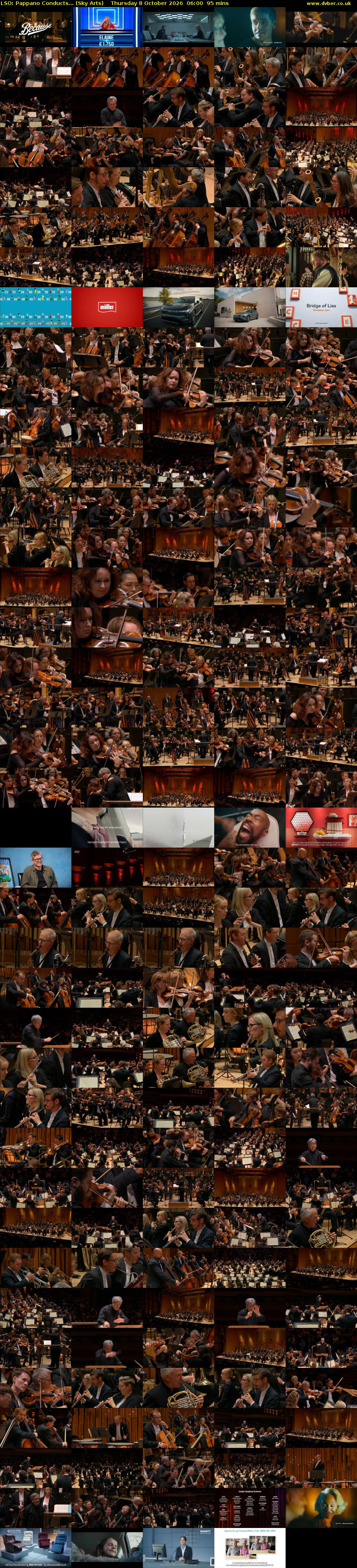 LSO: Pappano Conducts... (Sky Arts) Thursday 8 October 2026 06:00 - 07:35