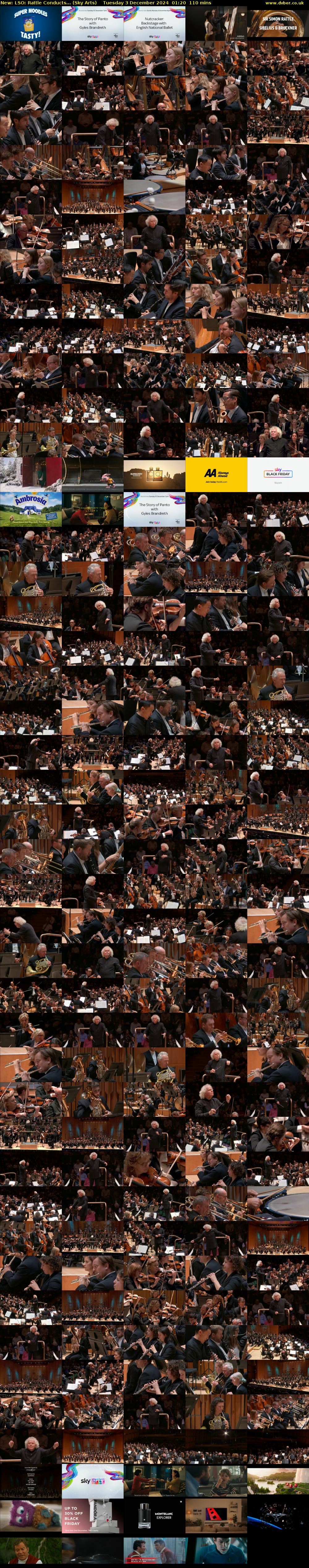LSO: Rattle Conducts... (Sky Arts) Tuesday 3 December 2024 01:20 - 03:10