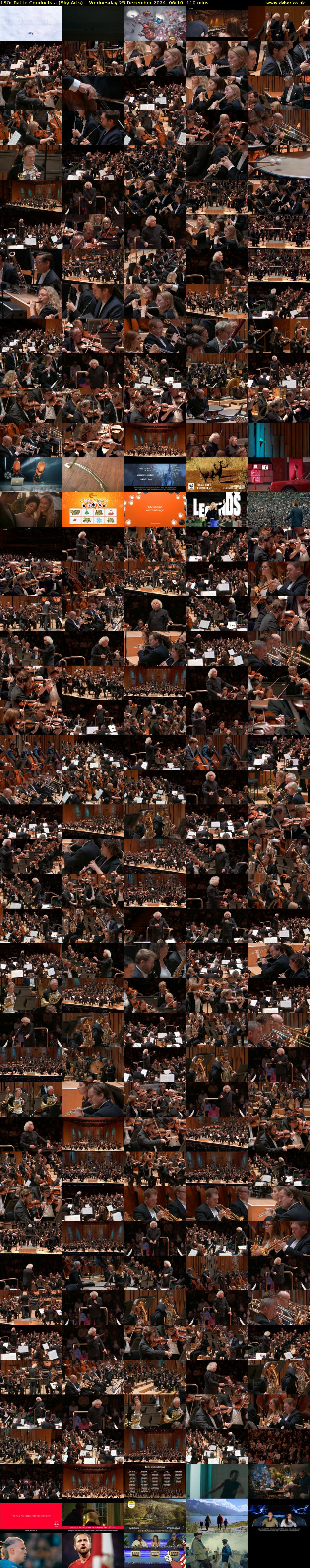 LSO: Rattle Conducts... (Sky Arts) Wednesday 25 December 2024 06:10 - 08:00