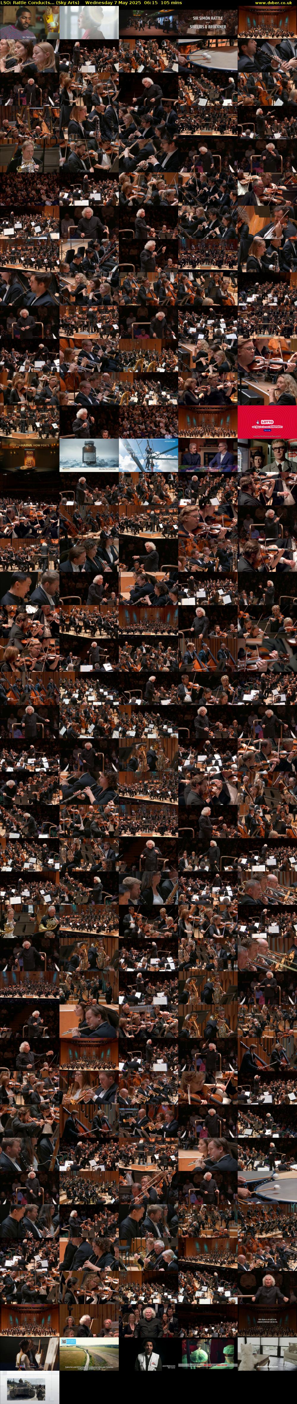 LSO: Rattle Conducts... (Sky Arts) Wednesday 7 May 2025 06:15 - 08:00