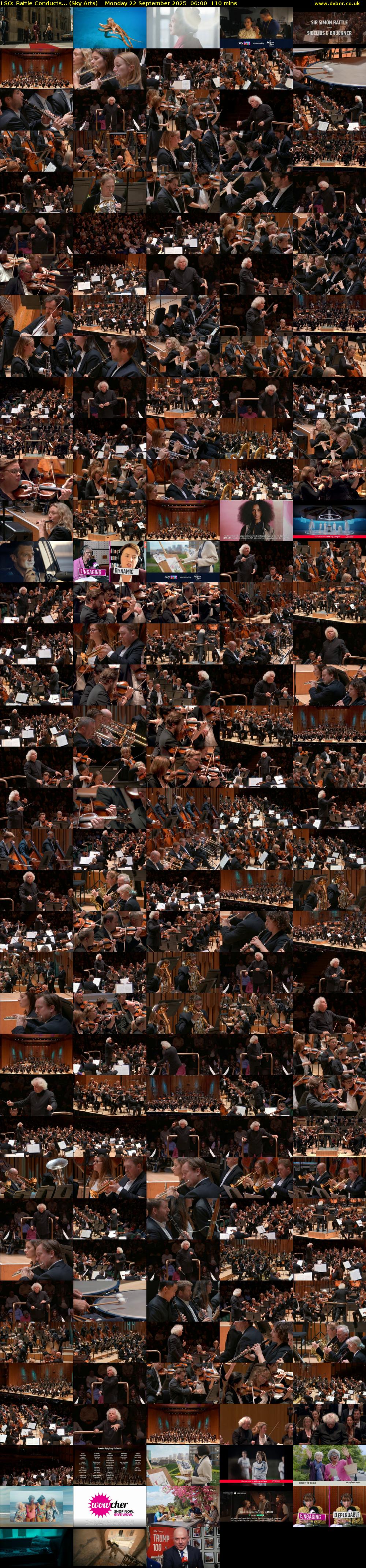 LSO: Rattle Conducts... (Sky Arts) Monday 22 September 2025 06:00 - 07:50