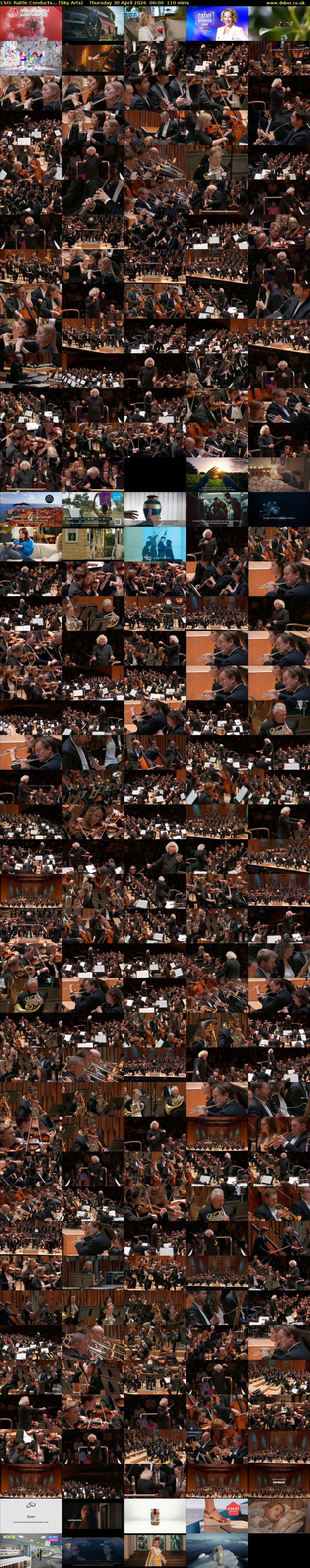 LSO: Rattle Conducts... (Sky Arts) Thursday 30 April 2026 06:00 - 07:50