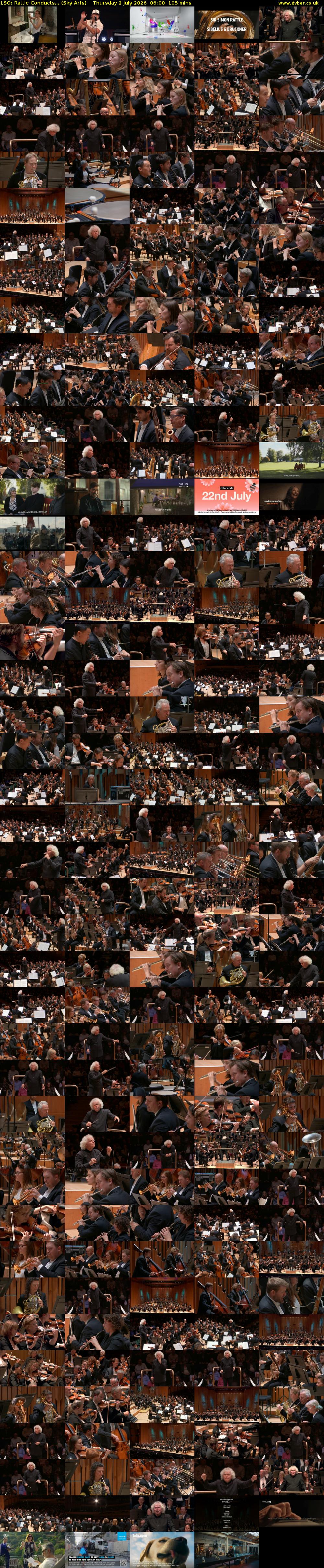 LSO: Rattle Conducts... (Sky Arts) Thursday 2 July 2026 06:00 - 07:45